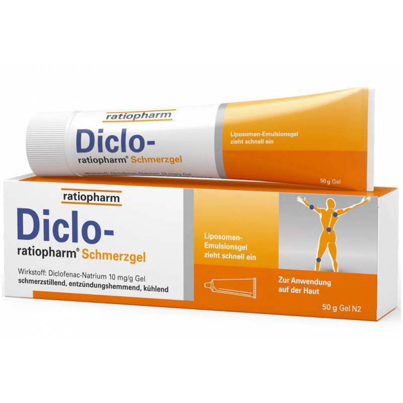 Diclo-ratiopharm Schmerzgel 50 g Gel