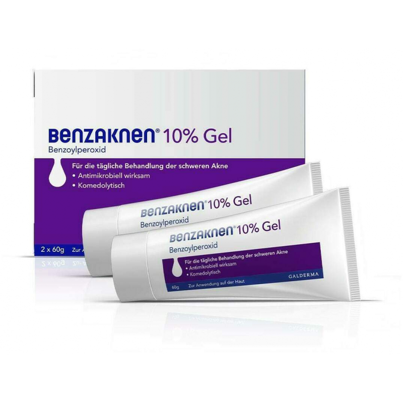 Benzaknen 10% Gel 2 x 60 g