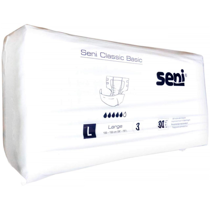 Seni Classic Basic Inkontinenzhose Gr.L 30 Stück