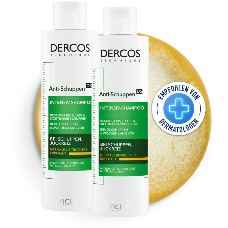 Vichy Dercos Anti-Schuppen Shampoo für trockene Kopfhaut 2 x 200 ml