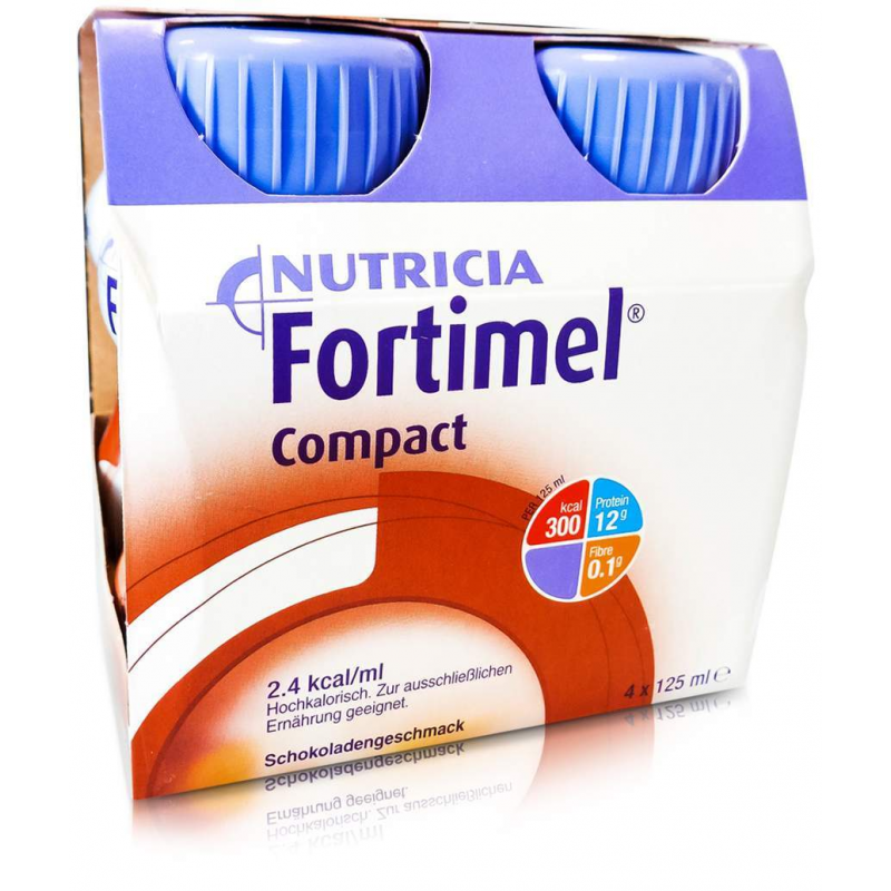 Fortimel Compact 2.4 Schokoladengeschmack 4 X 125 ml Flüssigkeit