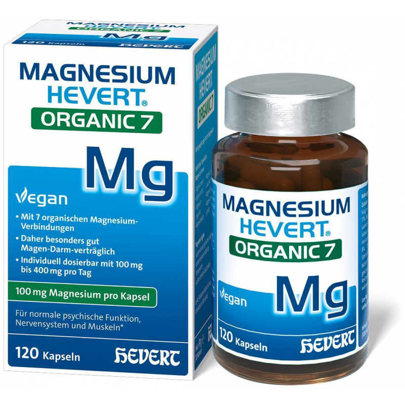 Magnesium Hevert Organic 7 120 Kapseln