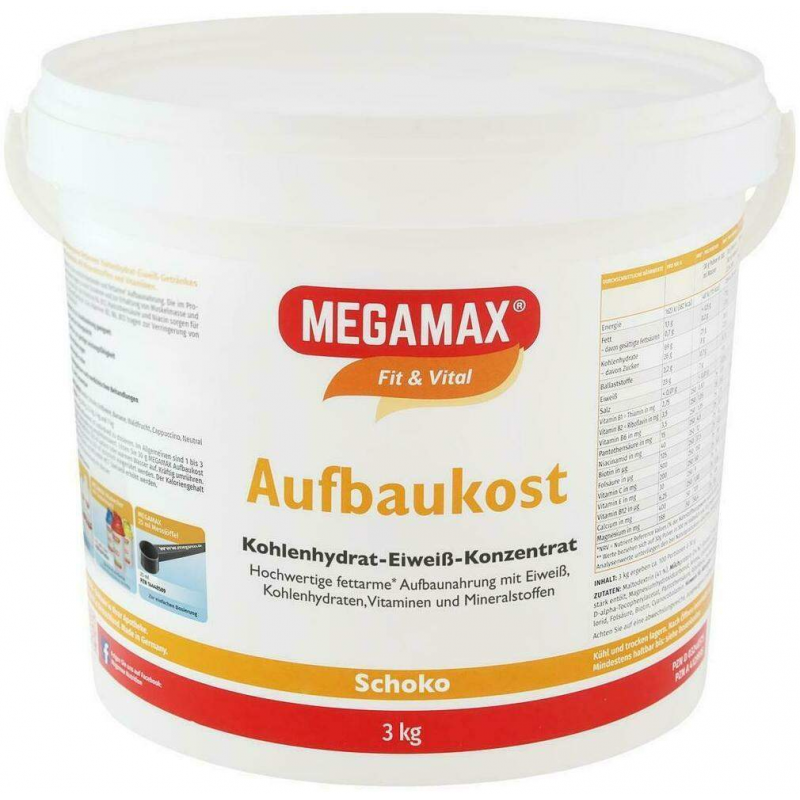 Megamax Aufbaukost Schoko Pulver