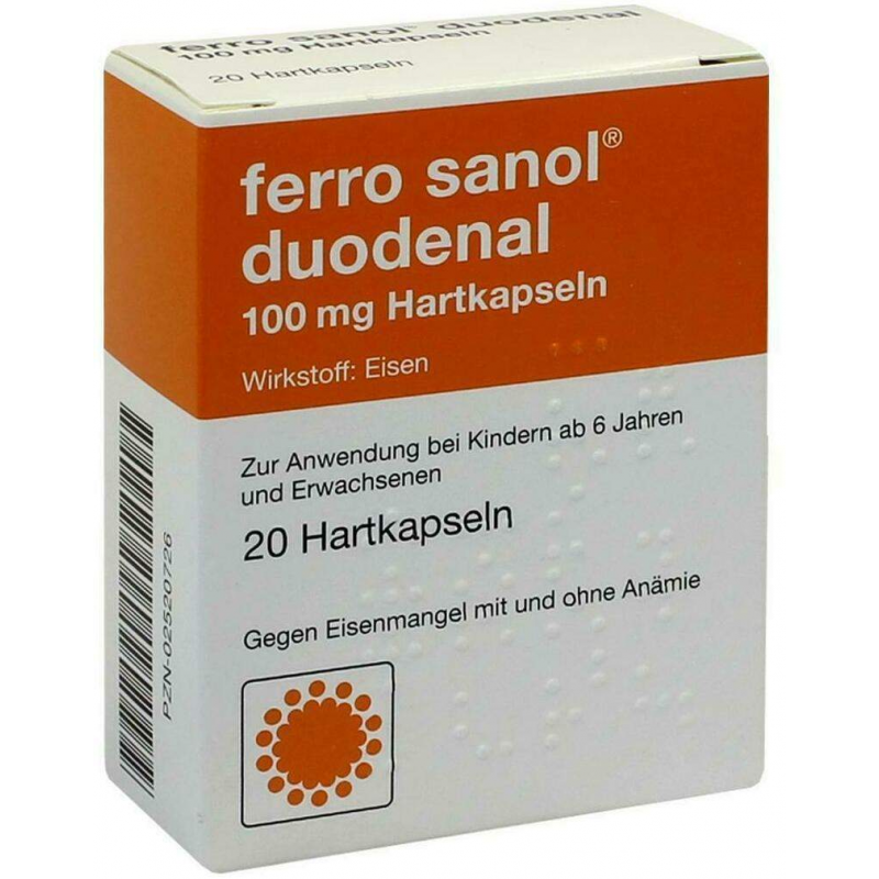 Ferro Sanol Duodenal 20 Hartkps. Mit Magensaftres. Überzogenen...