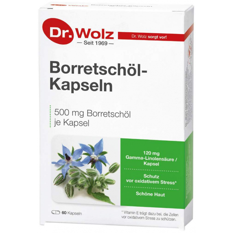 Borretschöl Kapseln Dr.Wolz 60 Stück