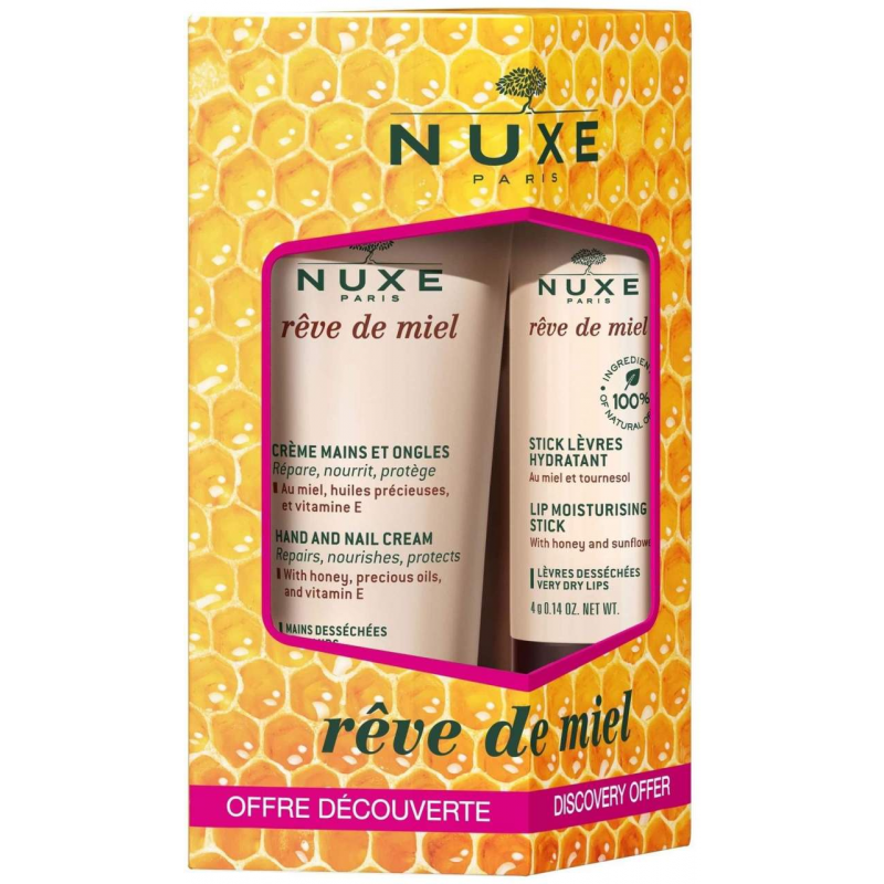 NUXE Reve de Miel Pflegeset Hand & Lippen 30 ml + 4g