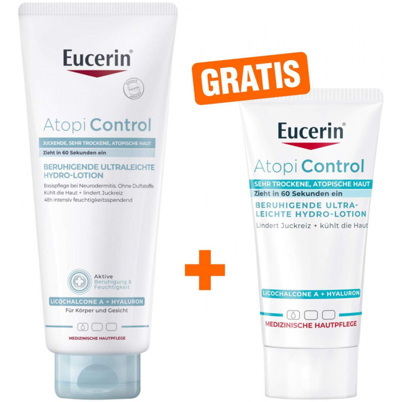 Eucerin AtopiControl Hydro-Lotion 400 ml + gratis AtopiControl Hydro-Lotion 20 ml