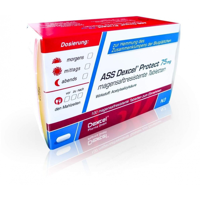 Ass Dexcel Protect 75 mg 100 Magensaftresistente Tabletten