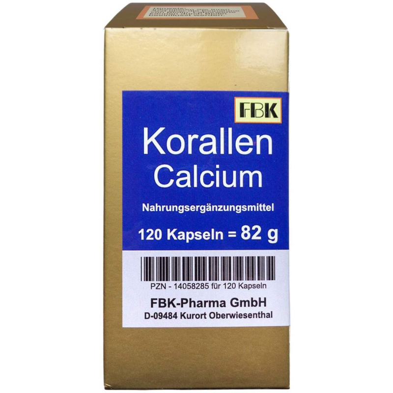 Korallen Calcium Kapseln 120 Stück
