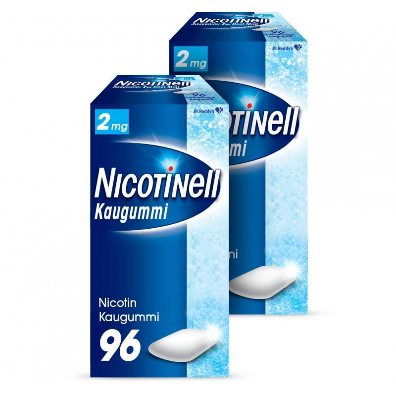 Nicotinell Kaugummi 2 mg Cool Mint 2 x 96 Stück