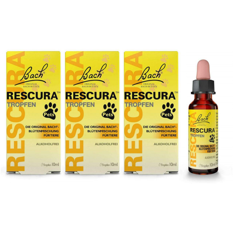 Bach Original Rescura Pets 3 x 10 ml Tropfen