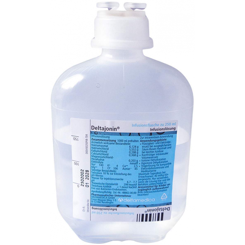 Deltajonin Plastik Infusionslösung 10 X 250 ml