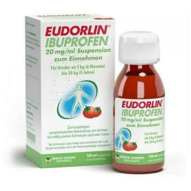Eudorlin Ibuprofen 20 mg je ml 100 ml Suspension