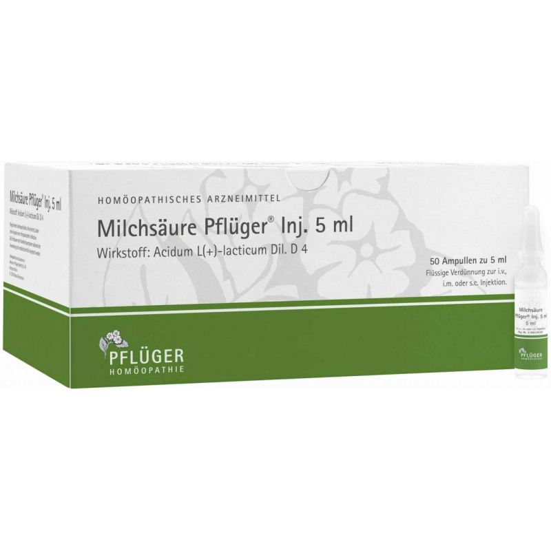 Milchsäure Pflüger Injektionslösung 50 Ampullen