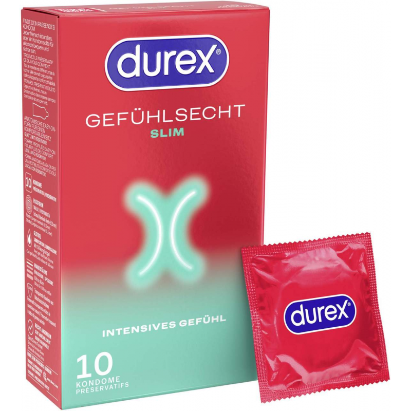Durex Gefühlsecht Slim 10 Kondome