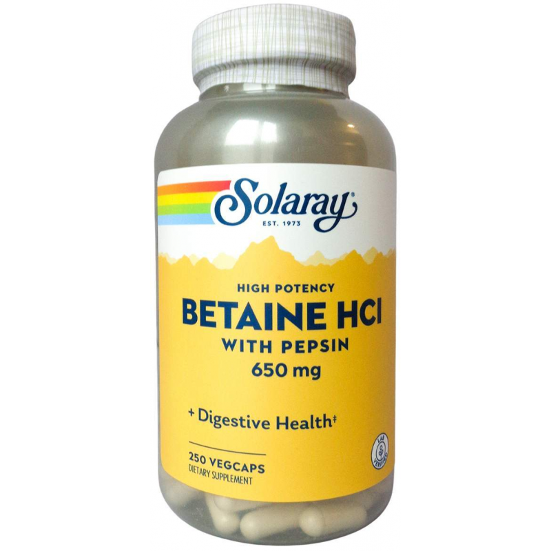 Betain Hcl 650 mg + Pepsin 250 Kapseln