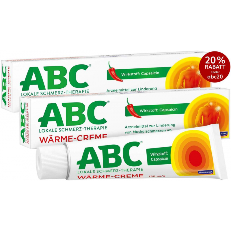 Hansaplast med ABC 2 x 50 g Wärme-Creme