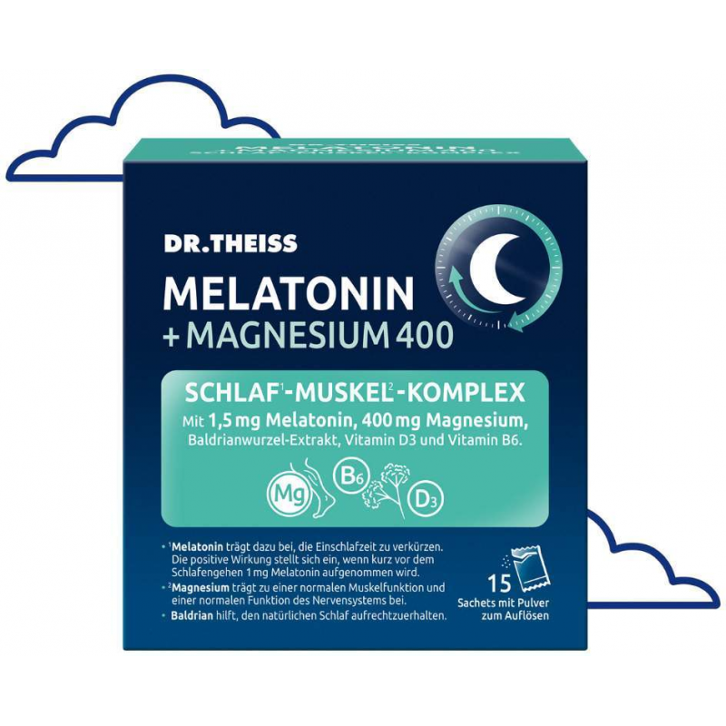 Dr.Theiss Melatonin + Magnesium Schlaf-Komplex 15 Stück