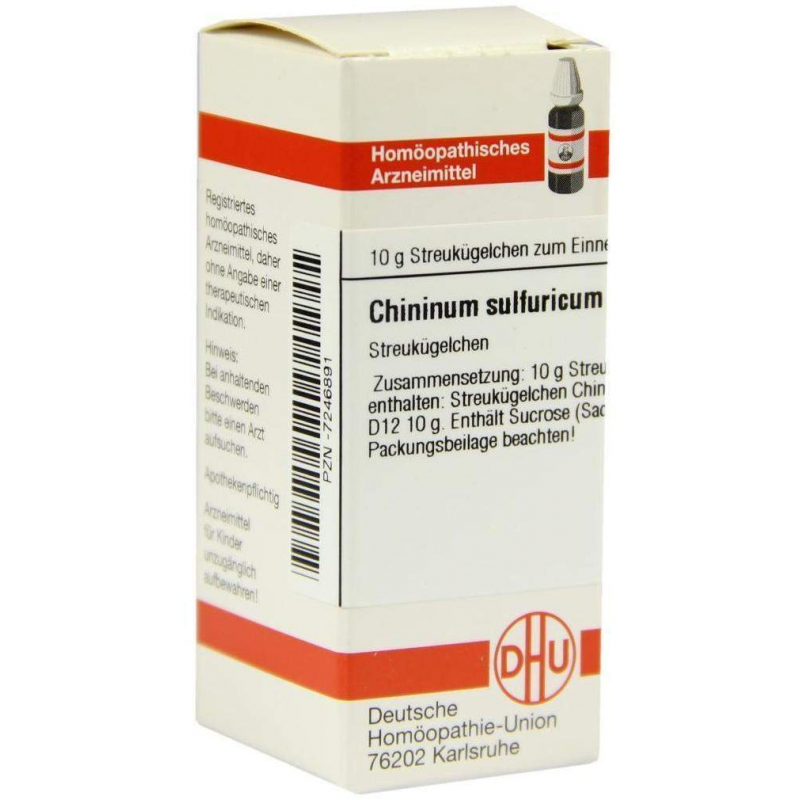 Dhu Chininum Sulfuricum D12 Globuli