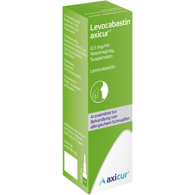 Levocabastin axicur 0,5 mg je ml 5 ml Nasenspray