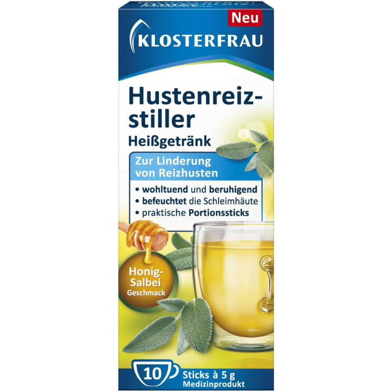 Klosterfrau Hustenreiz-Stiller Heißgetränk 10 Sticks a 5 g