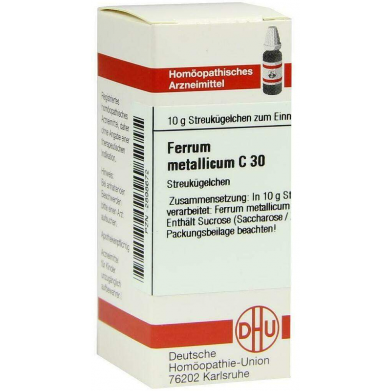 Dhu Ferrum Metallicum C30 Globuli