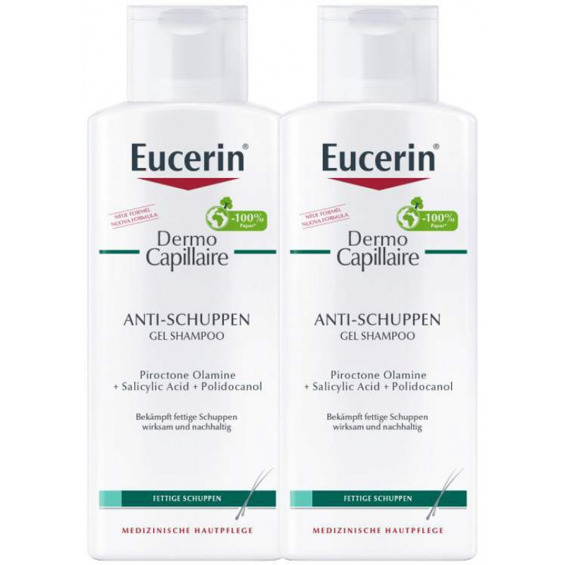 Eucerin DermoCapillaire Anti-Schuppen Gel Shampoo 2 x 250 ml