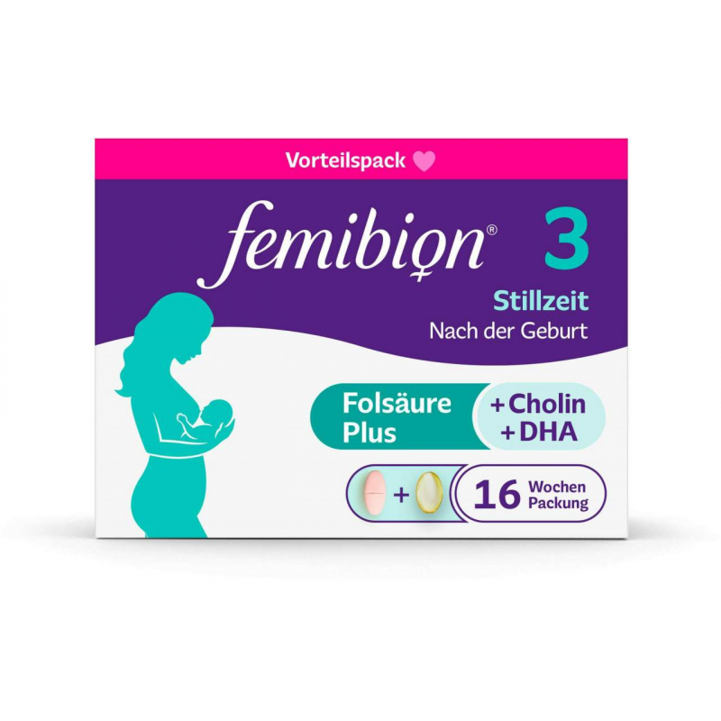Femibion 3 Stillzeit 112 Tabletten und 112 Kapseln Kombipackung
