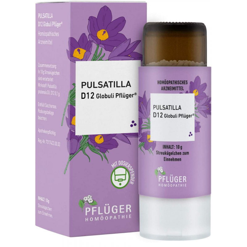 Pulsatilla D12 Globuli Pflüger Globulispender 10 g