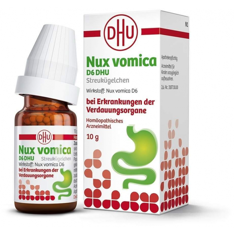 Nux vomica D6 DHU 10 g Globuli