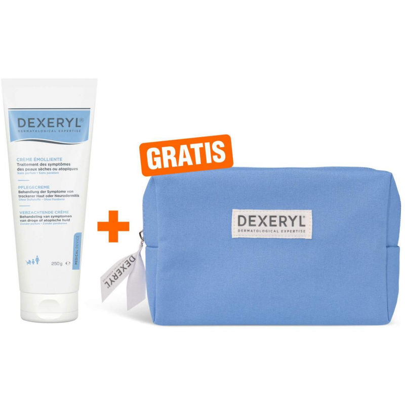 Dexeryl Pflegecreme 250 g + gratis Kosmetiktasche 1 Stück