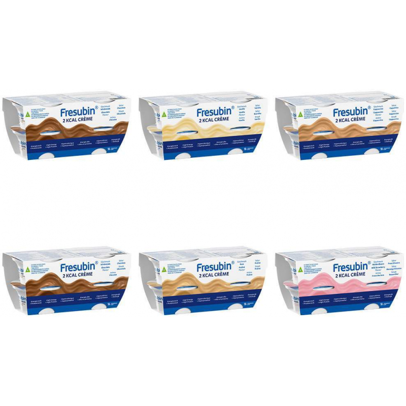 Fresubin 2 Kcal Creme Mischkarton 24 X 125 Gramm im Becher