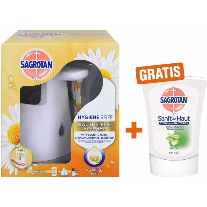 Sagrotan No-Touch Starter-Set Kamille + No Touch Aloe Vera 250 ml Nachfüller
