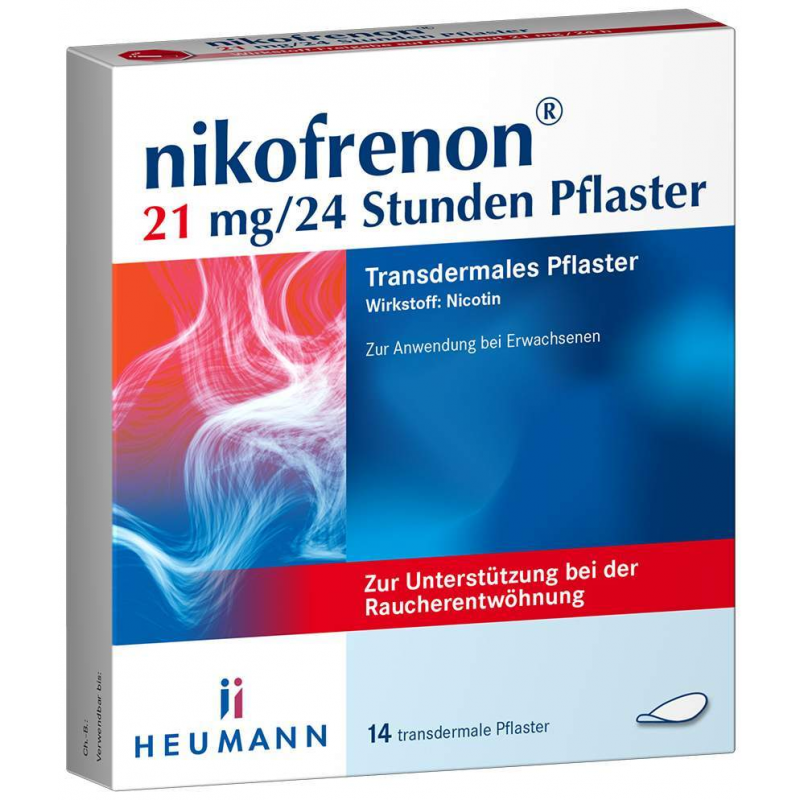 Nikofrenon 21 mg in 24 Stunden transdermale Pflaster 14 Stück