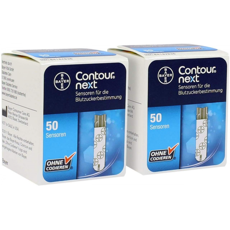 Sparset Contour next Sensoren 2 x 50 Teststreifen