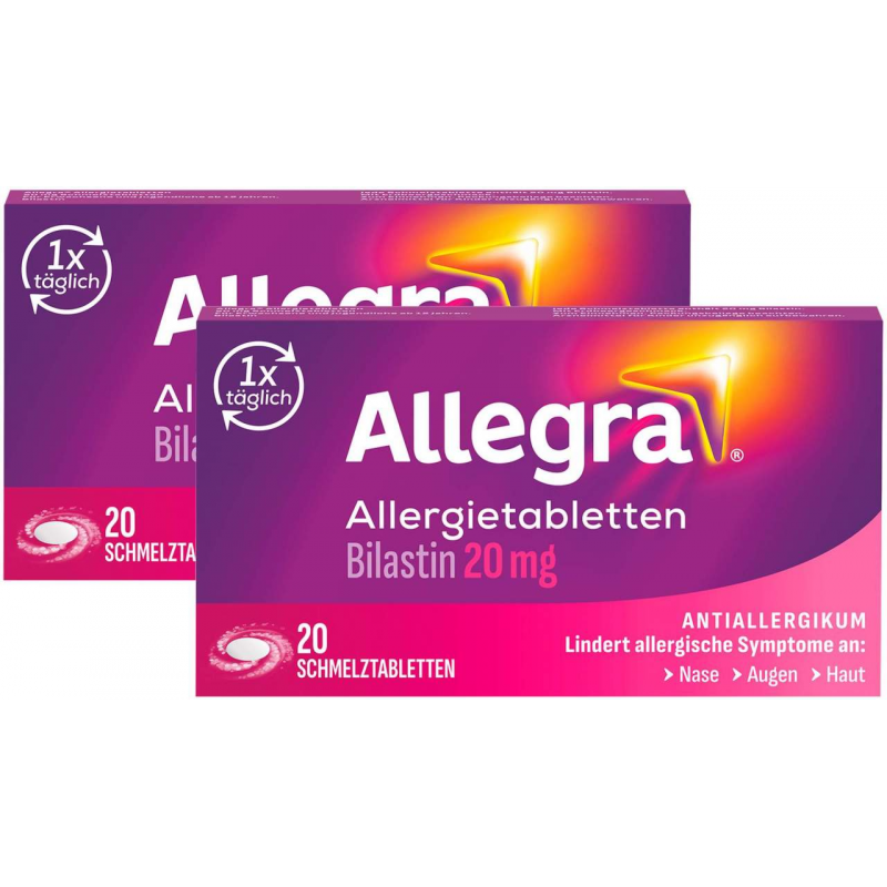 Allegra Allergietabletten 20 mg 2 x 20 Schmelztabletten