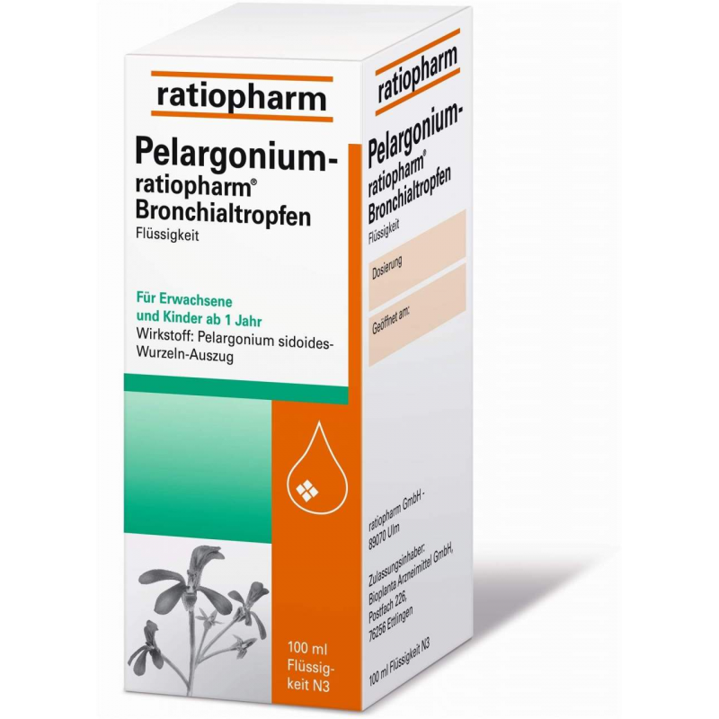 Pelargonium-ratiopharm Bronchialtropfen 100 ml
