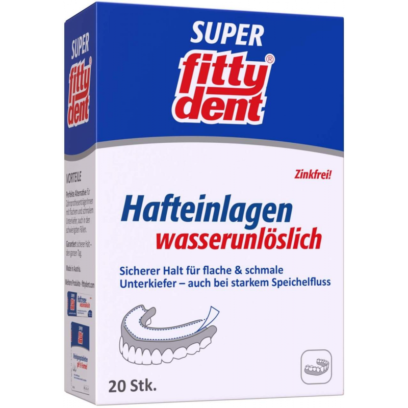 Fittydent Super Hafteinlagen 20 Stück