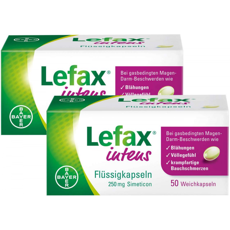 Lefax Intens 250mg Simetic 2 x 50 Kapseln