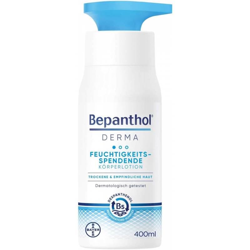 Bepanthol DERMA Feuchtigkeitsspendende Körperlotion 400 ml Pumpspender