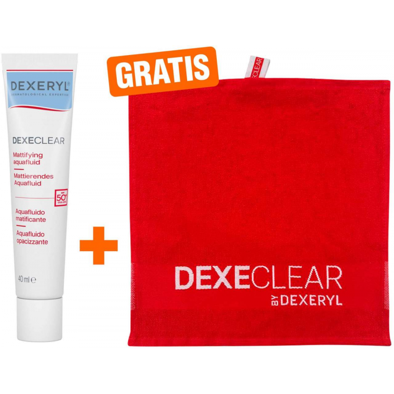 Dexeryl Dexeclear mattierendes Aquafluid 40 ml + gratis Handtuch 1 Stück
