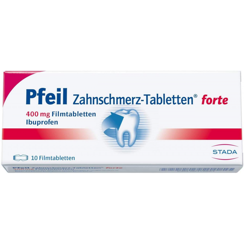 Pfeil Zahnschmerztabletten forte 10 Filmtabletten
