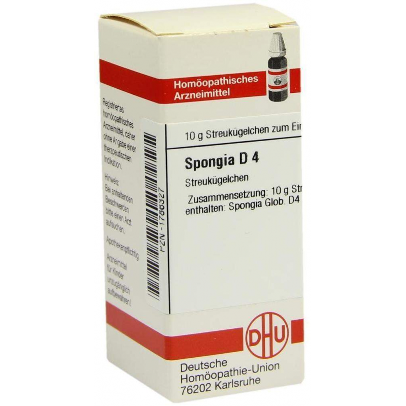 Dhu Spongia D4 10 G Globuli
