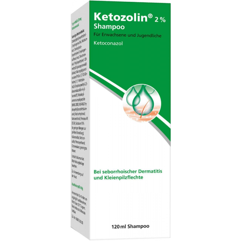 Ketozolin 2 % Shampoo 120 ml