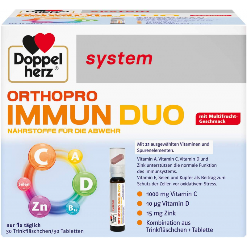 Doppelherz system Orthopro Immun Duo 30 Trinkampullen