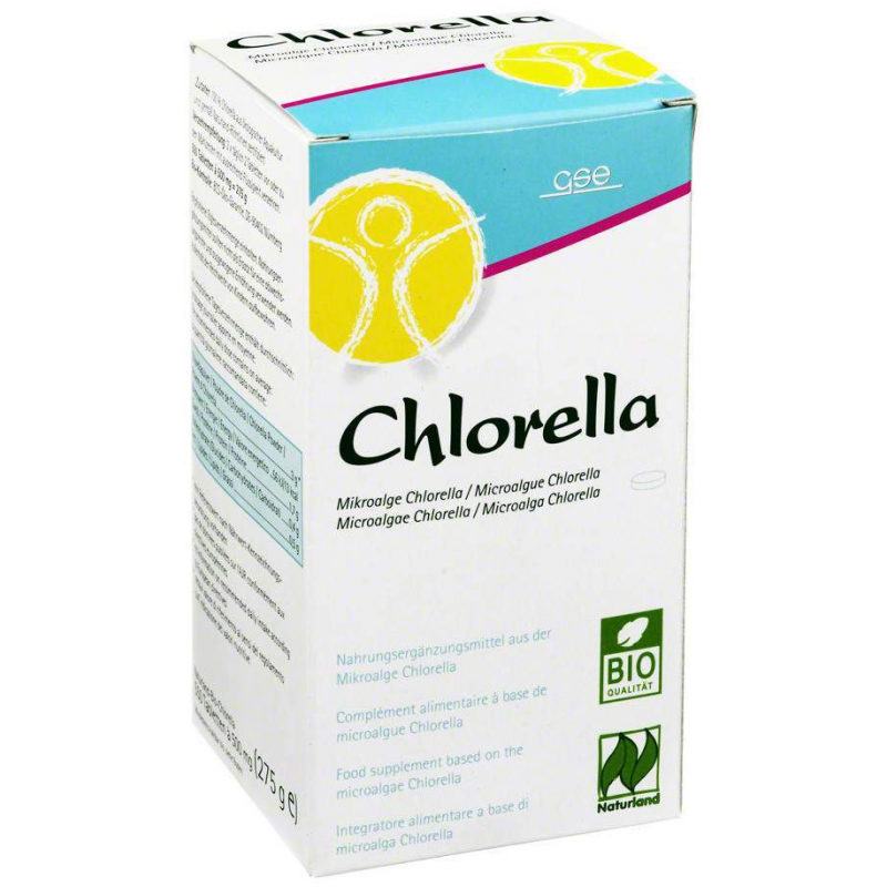 Chlorella 500 mg Bio Naturland 550 Tabletten