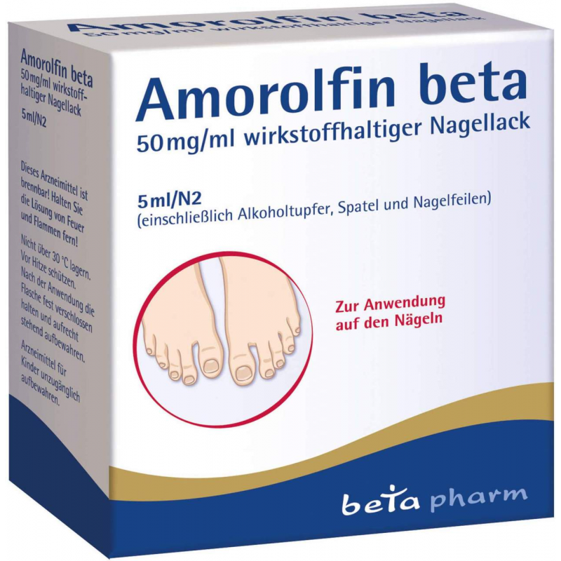 Amorolfin Beta 50 mg Pro ml 5 ml