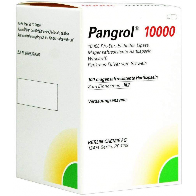 Pangrol 10000 Hartkapseln 100 Mit Magensaftresistentem Überzug