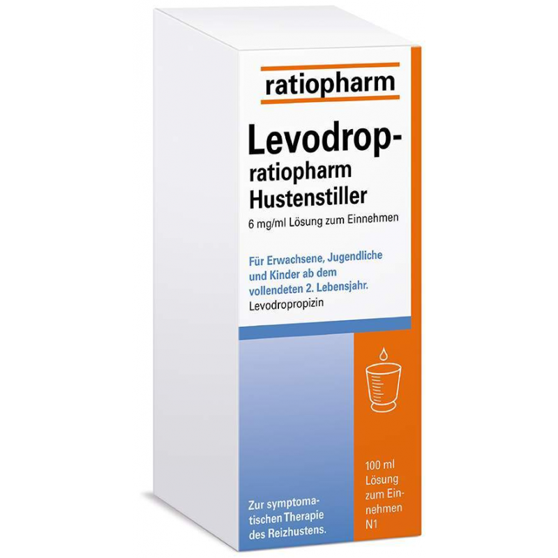 Levodrop-ratiopharm Hustenstiller 6 mg je ml 100 ml Lösung