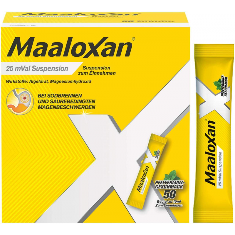 Maaloxan 25 mVal Suspension 50 X 10 ml Suspension
